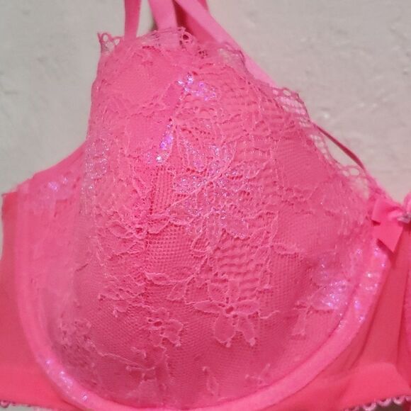 Savage x Fenty Living in the Clouds Iridescent Lace Bra Size 42DD - Picture 7 of 16